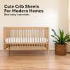 imageKeaBabies 2Pack Organic Crib Sheets for Boys Girls  52x28 Fitted Crib Mattress Sheet Neutral Breathable Jersey Cotton Cover for Baby Bed Toddler Mattress Soft ampamp Cute Prints WoodlandKhaki