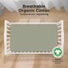 imageKeaBabies 2Pack Organic Crib Sheets for Boys Girls  52x28 Fitted Crib Mattress Sheet Neutral Breathable Jersey Cotton Cover for Baby Bed Toddler Mattress Soft ampamp Cute Prints WoodlandLichen