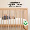imageKeaBabies 2Pack Organic Crib Sheets for Boys Girls  52x28 Fitted Crib Mattress Sheet Neutral Breathable Jersey Cotton Cover for Baby Bed Toddler Mattress Soft ampamp Cute Prints WoodlandKhaki