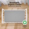 imageKeaBabies 2Pack Organic Crib Sheets for Boys Girls  52x28 Fitted Crib Mattress Sheet Neutral Breathable Jersey Cotton Cover for Baby Bed Toddler Mattress Soft ampamp Cute Prints WoodlandStorm