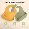 imageKeaBabies 2Pack Silicone Baby Bibs for Eating  Sturdy FoodGrade Silicone Bibs for Babies Girl Boy Large Food Catcher Clean ampamp Put On Easily Waterproof Toddler Feeding Essentials SlateHarvest