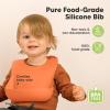 imageKeaBabies 2Pack Silicone Baby Bibs for Eating  Sturdy FoodGrade Silicone Bibs for Babies Girl Boy Large Food Catcher Clean ampamp Put On Easily Waterproof Toddler Feeding Essentials SlateAmaze
