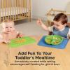 imageKeaBabies 2Pack Silicone Placemats for Toddlers  12x9 Non Slip Suction Baby Silicone Placemat for Kids Eating Easy to Clean Busy Travel Baby Mat for Dining Table Food GradeBPAFree SlateKea