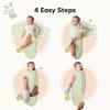 imageKeaBabies 3Pack Organic Baby Swaddle Sleep Sacks  Swaddles for Newborns Infant 03 Months Baby Girls Boys Soft ampamp Snug Newborn Sleep Sack Nursery Swaddling Blankets NordicMellow