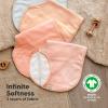 imageKeaBabies 4Pack Baby Burp Cloths Baby Girl Boy  Organic Cotton Burp Cloth Extra Large Absorbent Soft Burping Cloths ampamp Bibs Set for Babies Newborn Burp Clothes Thick Burp Rags FleurFlora Dew