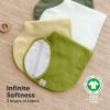 imageKeaBabies 4Pack Baby Burp Cloths Baby Girl Boy  Organic Cotton Burp Cloth Extra Large Absorbent Soft Burping Cloths ampamp Bibs Set for Babies Newborn Burp Clothes Thick Burp Rags FleurPalms