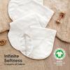 imageKeaBabies 4Pack Baby Burp Cloths Baby Girl Boy  Organic Cotton Burp Cloth Extra Large Absorbent Soft Burping Cloths ampamp Bibs Set for Babies Newborn Burp Clothes Thick Burp Rags FleurSoft White
