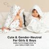 imageKeaBabies Muslin Baby Bath Towels with Hood for Girls Boys Large Organic Cotton Hooded Baby Towels for Newborns Toddlers Infant Kids Soft Absorbent Newborn Bath Essentials Gift Set BruceTulips