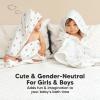 imageKeaBabies Muslin Baby Bath Towels with Hood for Girls Boys Large Organic Cotton Hooded Baby Towels for Newborns Toddlers Infant Kids Soft Absorbent Newborn Bath Essentials Gift Set BruceMeadow