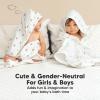 imageKeaBabies Muslin Baby Bath Towels with Hood for Girls Boys Large Organic Cotton Hooded Baby Towels for Newborns Toddlers Infant Kids Soft Absorbent Newborn Bath Essentials Gift Set BruceBruce