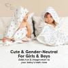 imageKeaBabies Muslin Baby Bath Towels with Hood for Girls Boys Large Organic Cotton Hooded Baby Towels for Newborns Toddlers Infant Kids Soft Absorbent Newborn Bath Essentials Gift Set BruceWhale Bay