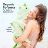 imageKeaBabies Organic Baby Towel with Hood for Girls Boys  Soft Absorbent 100 Cotton Hooded Baby Towels for Newborns Infants Large Hooded Bath Towels for Babies Kids Toddler 13 UriaDraco