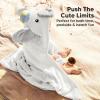 imageKeaBabies Organic Baby Towel with Hood for Girls Boys  Soft Absorbent 100 Cotton Hooded Baby Towels for Newborns Infants Large Hooded Bath Towels for Babies Kids Toddler 13 UriaEthan