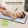 imageKeaBabies Portable Diaper Changing Pad Easy Wipe Clean  Foldable Waterproof Baby Changing Mat for Diaper Bag Compact Lightweight 25x13 Newborn Infant Baby Changer Travel Essential Black GeoPixel
