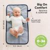 imageKeaBabies Portable Diaper Changing Pad Easy Wipe Clean  Foldable Waterproof Baby Changing Mat for Diaper Bag Compact Lightweight 25x13 Newborn Infant Baby Changer Travel Essential Black GeoPlanets