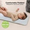 imageKeaBabies Portable Diaper Changing Pad Easy Wipe Clean  Foldable Waterproof Baby Changing Mat for Diaper Bag Compact Lightweight 25x13 Newborn Infant Baby Changer Travel Essential Black GeoPrairie
