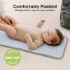 imageKeaBabies Portable Diaper Changing Pad Easy Wipe Clean  Foldable Waterproof Baby Changing Mat for Diaper Bag Compact Lightweight 25x13 Newborn Infant Baby Changer Travel Essential Black GeoWild Patrol
