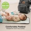 imageKeaBabies Portable Diaper Changing Pad Easy Wipe Clean  Foldable Waterproof Baby Changing Mat for Diaper Bag Compact Lightweight 25x13 Newborn Infant Baby Changer Travel Essential Black GeoWoods
