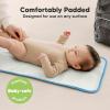 imageKeaBabies Portable Diaper Changing Pad Easy Wipe Clean  Foldable Waterproof Baby Changing Mat for Diaper Bag Compact Lightweight 25x13 Newborn Infant Baby Changer Travel Essential Black GeoCloud