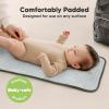 imageKeaBabies Portable Diaper Changing Pad Easy Wipe Clean  Foldable Waterproof Baby Changing Mat for Diaper Bag Compact Lightweight 25x13 Newborn Infant Baby Changer Travel Essential Black GeoOlive Green