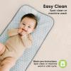imageKeaBabies Portable Diaper Changing Pad Easy Wipe Clean  Foldable Waterproof Baby Changing Mat for Diaper Bag Compact Lightweight 25x13 Newborn Infant Baby Changer Travel Essential Black GeoClassic Gray
