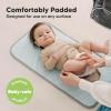 imageKeaBabies Portable Diaper Changing Pad Easy Wipe Clean  Foldable Waterproof Baby Changing Mat for Diaper Bag Compact Lightweight 25x13 Newborn Infant Baby Changer Travel Essential Black GeoClassic Gray