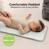 imageKeaBabies Portable Diaper Changing Pad Easy Wipe Clean  Foldable Waterproof Baby Changing Mat for Diaper Bag Compact Lightweight 25x13 Newborn Infant Baby Changer Travel Essential Black GeoPrism