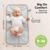 imageKeaBabies Portable Diaper Changing Pad Easy Wipe Clean  Foldable Waterproof Baby Changing Mat for Diaper Bag Compact Lightweight 25x13 Newborn Infant Baby Changer Travel Essential Black GeoGray Mod