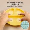 imageKeaBabies Suction Plates with Lids for Baby  3Pack 100 Silicone Toddler Plates with Suction Divided BPAFree Baby Led Weaning Essentials for Kids Dishwasher Microwave Safe Durable SlateAmaze