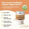 imageOrganic Nipple Butter for Cracked Sore Relief  Nursing Nipple Cream Safe for Breastfeeding 100 Natural Clean Breast Cream Non Lanolin Balm Mom Postpartum Breastfeeding Essentials2oz Soothing