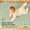 imageWaterproof Crib Mattress Protector Cover Fitted  2Pack Quiet Baby Crib Mattress Pad Sheets 52quot x 28quot Soft Quilted Cotton Baby Sheet Machine Washable Easy Fit Durable KhakiMavySoft FernQuin