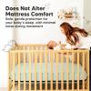 imageWaterproof Crib Mattress Protector Cover Fitted  2Pack Quiet Baby Crib Mattress Pad Sheets 52quot x 28quot Soft Quilted Cotton Baby Sheet Machine Washable Easy Fit Durable KhakiMavySoft FernQuin
