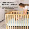 imageWaterproof Crib Mattress Protector Cover Fitted  2Pack Quiet Baby Crib Mattress Pad Sheets 52quot x 28quot Soft Quilted Cotton Baby Sheet Machine Washable Easy Fit Durable KhakiMavyFrostMavy