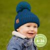 image2Pack Baby Hats for Girls Boys  Stretchy Baby Beanies Cute Newborn ampamp Toddler Winter Hat Soft ampamp Warm Pom Pom Beanie for Infant Toddler Boys Girls 636 Months Ember MCobalt