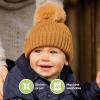 image2Pack Baby Hats for Girls Boys  Stretchy Baby Beanies Cute Newborn ampamp Toddler Winter Hat Soft ampamp Warm Pom Pom Beanie for Infant Toddler Boys Girls 636 Months Ember MBlast