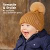 image2Pack Baby Hats for Girls Boys  Stretchy Baby Beanies Cute Newborn ampamp Toddler Winter Hat Soft ampamp Warm Pom Pom Beanie for Infant Toddler Boys Girls 636 Months Ember MBlast