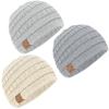 image3Pack Baby Beanies for Boys Girls  Stretchy Knit Baby Hats Cute Newborn ampamp Toddler Winter Hat Soft ampamp Warm Infant Beanie 636 Months Cloud MCloud