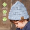 image3Pack Baby Beanies for Boys Girls  Stretchy Knit Baby Hats Cute Newborn ampamp Toddler Winter Hat Soft ampamp Warm Infant Beanie 636 Months Cloud MCobalt