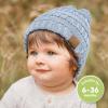 image3Pack Baby Beanies for Boys Girls  Stretchy Knit Baby Hats Cute Newborn ampamp Toddler Winter Hat Soft ampamp Warm Infant Beanie 636 Months Cloud MCobalt