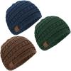 image3Pack Baby Beanies for Boys Girls  Stretchy Knit Baby Hats Cute Newborn ampamp Toddler Winter Hat Soft ampamp Warm Infant Beanie 636 Months Cloud MIcelandic