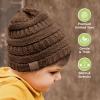 image3Pack Baby Beanies for Boys Girls  Stretchy Knit Baby Hats Cute Newborn ampamp Toddler Winter Hat Soft ampamp Warm Infant Beanie 636 Months Cloud MPecan