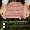image3Pack Baby Beanies for Boys Girls  Stretchy Knit Baby Hats Cute Newborn ampamp Toddler Winter Hat Soft ampamp Warm Infant Beanie 636 Months Cloud MTea Rose