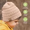 image3Pack Baby Beanies for Boys Girls  Stretchy Knit Baby Hats Cute Newborn ampamp Toddler Winter Hat Soft ampamp Warm Infant Beanie 636 Months Cloud MTea Rose