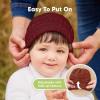 image3Pack Baby Beanies for Boys Girls  Stretchy Knit Baby Hats Cute Newborn ampamp Toddler Winter Hat Soft ampamp Warm Infant Beanie 636 Months Cloud MTerracotta