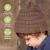 image3Pack Baby Beanies for Boys Girls  Stretchy Knit Baby Hats Cute Newborn ampamp Toddler Winter Hat Soft ampamp Warm Infant Beanie 636 Months Cloud MWine