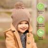 imageBaby Beanies Baby Hats for Boys Girls  Cute Toddler Winter Hat Soft ampamp Stretchy Beanies for Infant Newborn 636 Months Cozy ampamp Warm with Earflap Muff ampamp Pom RegaliaDune