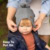 imageBaby Beanies Baby Hats for Boys Girls  Cute Toddler Winter Hat Soft ampamp Stretchy Beanies for Infant Newborn 636 Months Cozy ampamp Warm with Earflap Muff ampamp Pom RegaliaGray