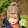 imageBaby Beanies Baby Hats for Boys Girls  Cute Toddler Winter Hat Soft ampamp Stretchy Beanies for Infant Newborn 636 Months Cozy ampamp Warm with Earflap Muff ampamp Pom RegaliaTaupe