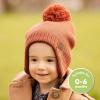 imageBaby Beanies Baby Hats for Boys Girls  Cute Toddler Winter Hat Soft ampamp Stretchy Beanies for Infant Newborn 636 Months Cozy ampamp Warm with Earflap Muff ampamp Pom RegaliaClay