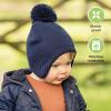 imageBaby Beanies Baby Hats for Boys Girls  Cute Toddler Winter Hat Soft ampamp Stretchy Beanies for Infant Newborn 636 Months Cozy ampamp Warm with Earflap Muff ampamp Pom RegaliaCream